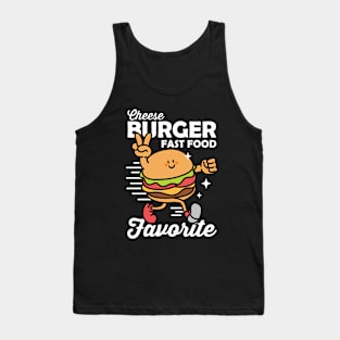 Cheese Burger Fast Food Favorite Tank Top